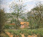 Camille Pissarro Hut villages Sweden oil painting artist